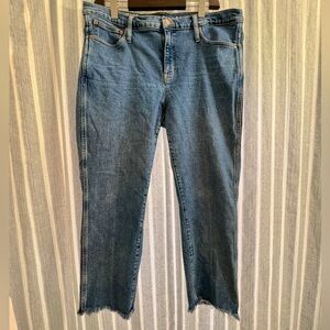 J.Crew 9” vintage slim straight raw hem jeans